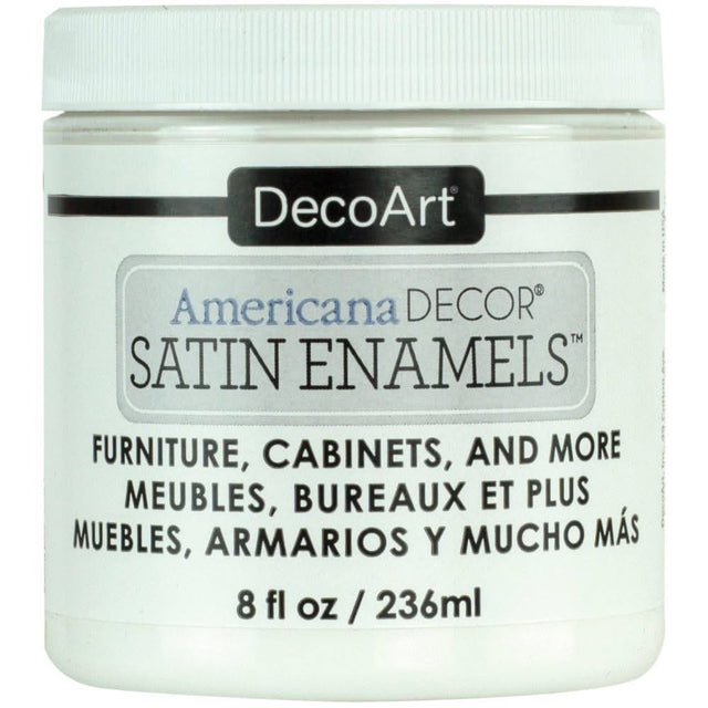 Americana Decor Satin Enamels 8oz - Pure White