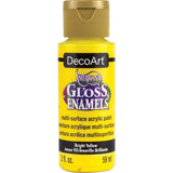 Americana Gloss Enamels Acrylic Paint 2oz - Bright Yellow*