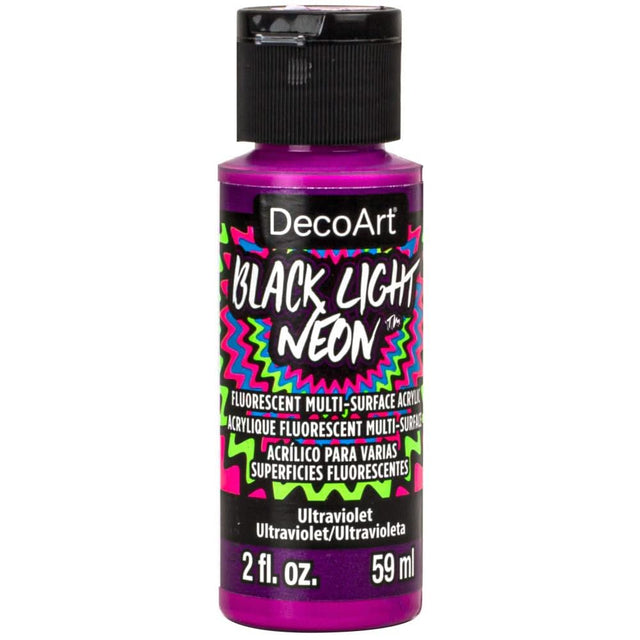 Deco Art Americana Black Light Neon Acrylic Paint 2oz - Ultraviolet