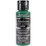 Americana Multi-Surface Satin Acrylic Paint 2oz - Green Beret*
