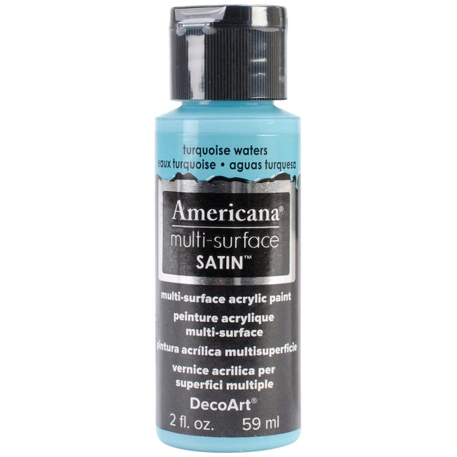 Americana Multi-Surface Satin Acrylic Paint 2oz - Turquoise Waters*