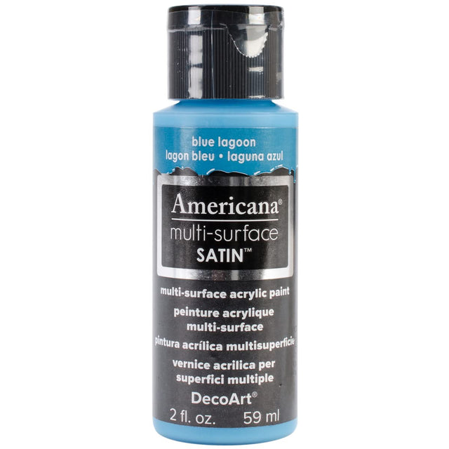 Americana Multi-Surface Satin Acrylic Paint 2oz - Blue Lagoon