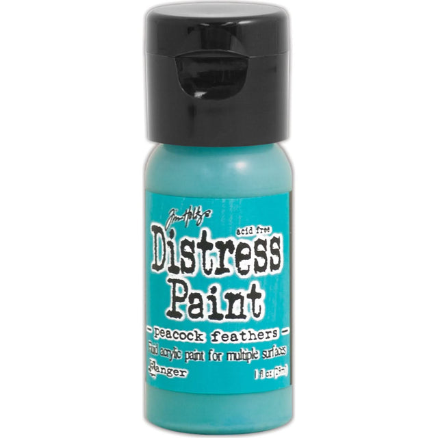 Tim Holtz Distress Paint Flip Top 1oz - Peacock Feathers
