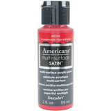 Americana Multi-Surface Satin Acrylic Paint 2oz - Red Hot*