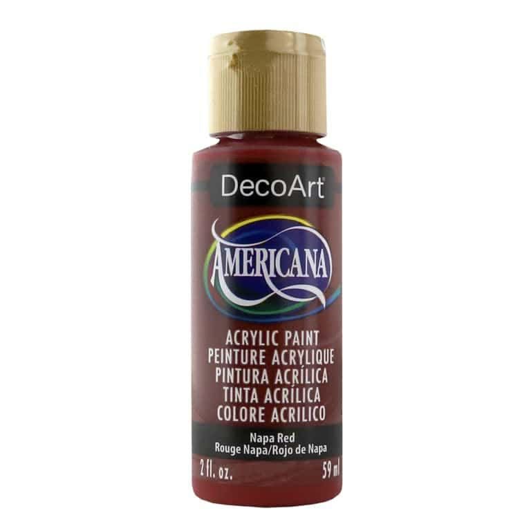 Deco Art Americana Acrylic Paint 2oz - Napa Red - Opaque