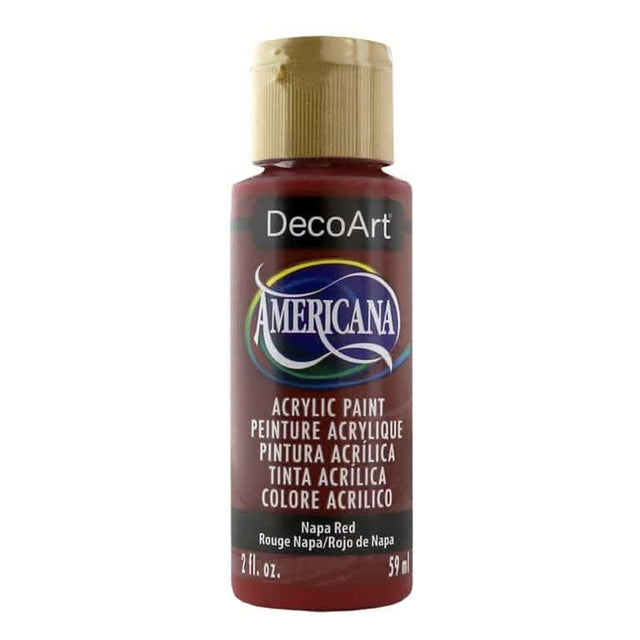 Deco Art Americana Acrylic Paint 2oz - Napa Red - Opaque