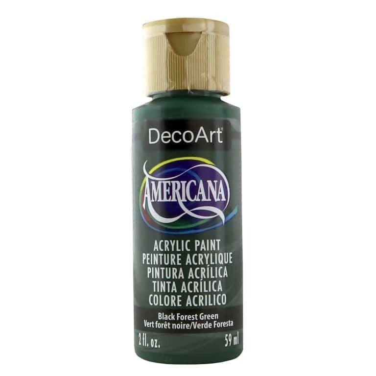 Deco Art Americana Acrylic Paint 2oz - Black Forest - Opaque