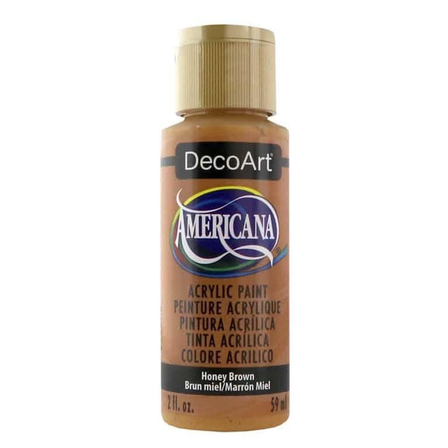 Deco Art Americana Acrylic Paint 2oz - Honey Brown - Opaque