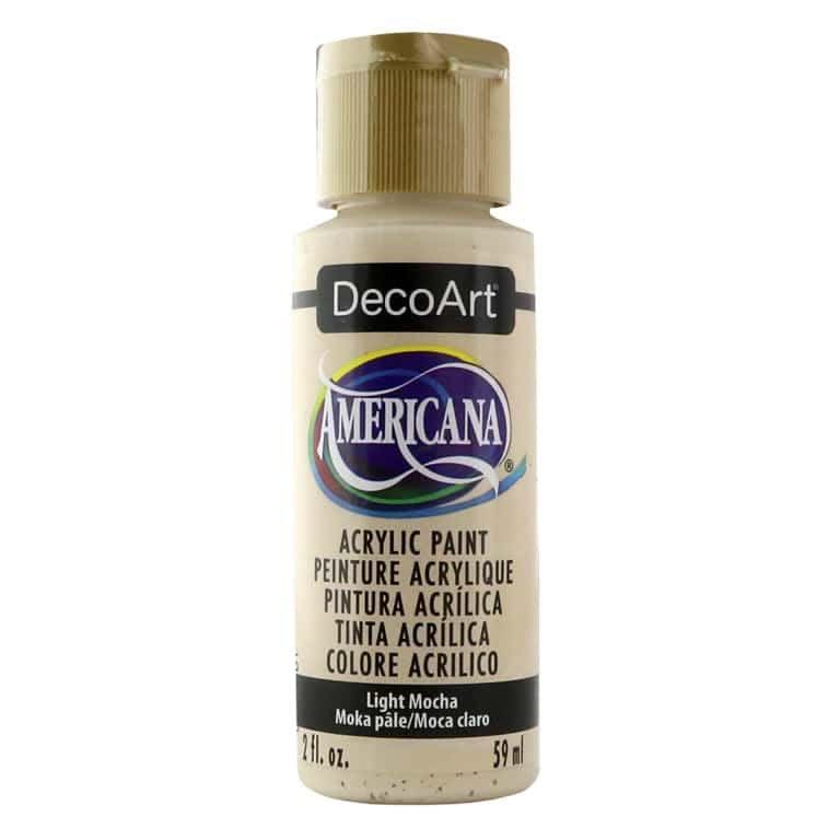 Deco Art Americana Acrylic Paint 2oz - Light Mocha - Opaque