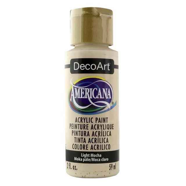 Deco Art Americana Acrylic Paint 2oz - Light Mocha - Opaque