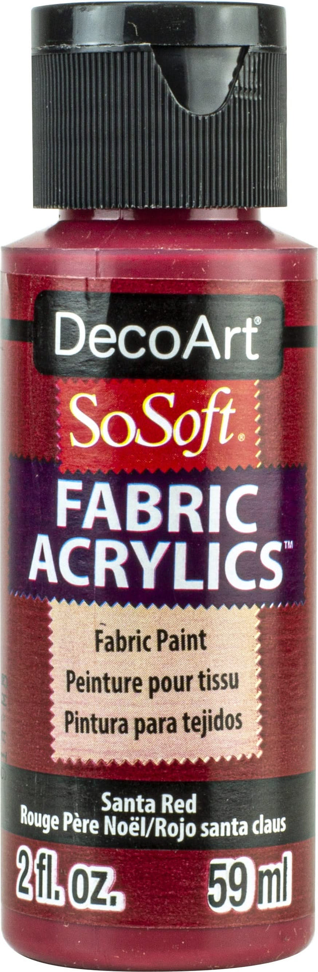 SoSoft Fabric Acrylic Paint 2oz - Santa Red