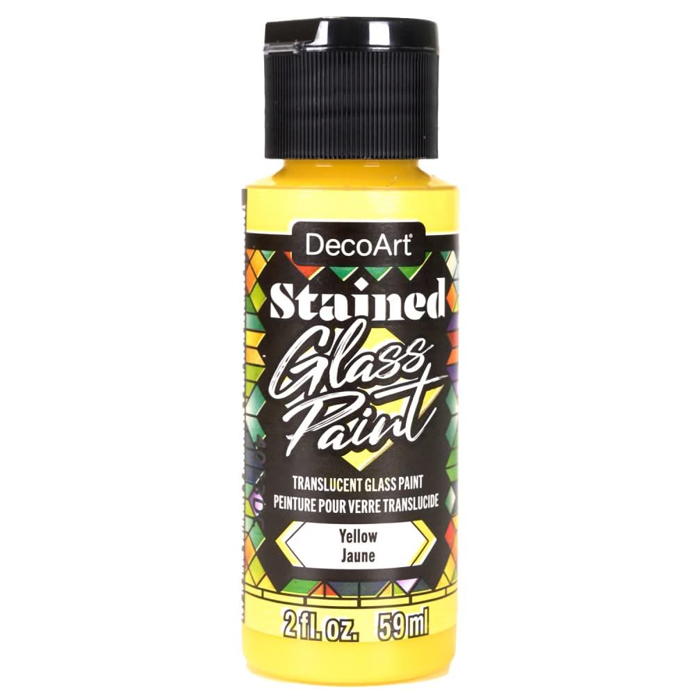 DecoArt Stained Glass Paint 2oz - Yellow*