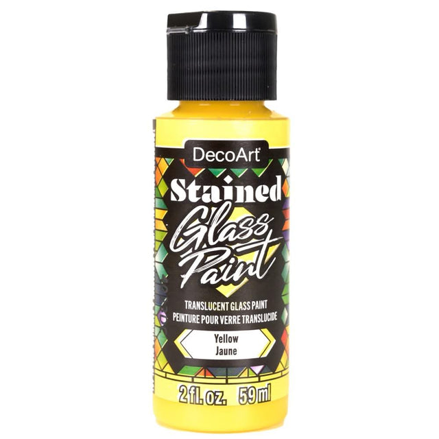 DecoArt Stained Glass Paint 2oz - Yellow*