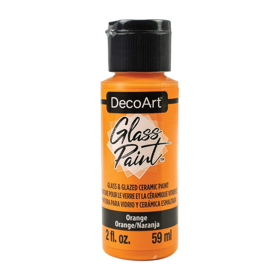 DecoArt Glass Paint 2oz - Orange*