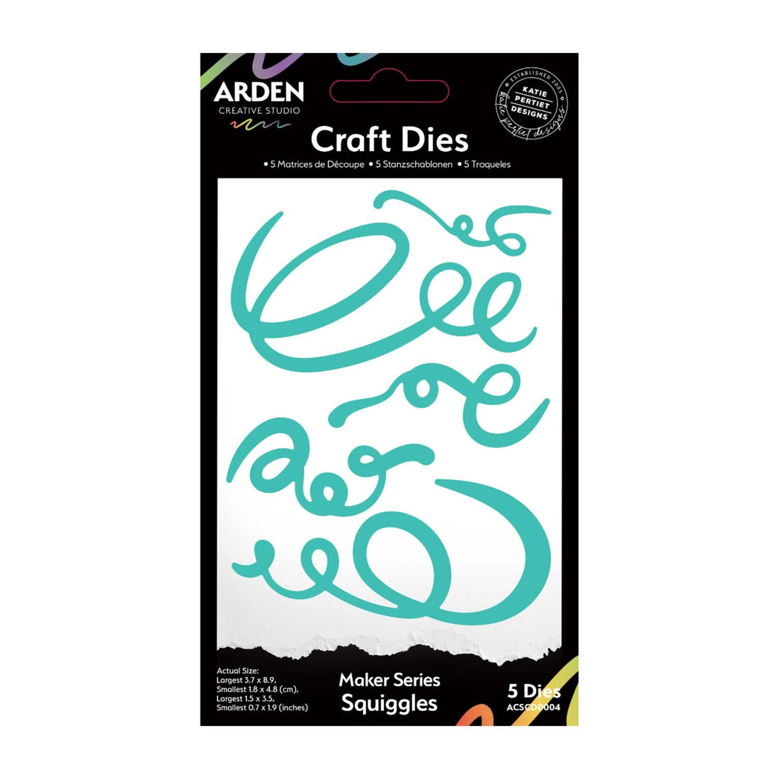 Arden Creative Studio Maker Series - Squiggles Craft Die Set