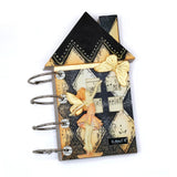 Decorative notebook with fairy and butterfly design on a white background