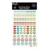 Christmas Cheer Epoxy Stickers set with various designs on a white background