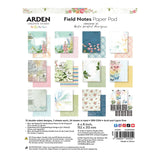 Arden Creative Studio Field Notes Paper Pad packaging with various notebook designs.