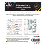 Arden Creative Studio Ephemera Pack for Field Notes Page Makers on a white background