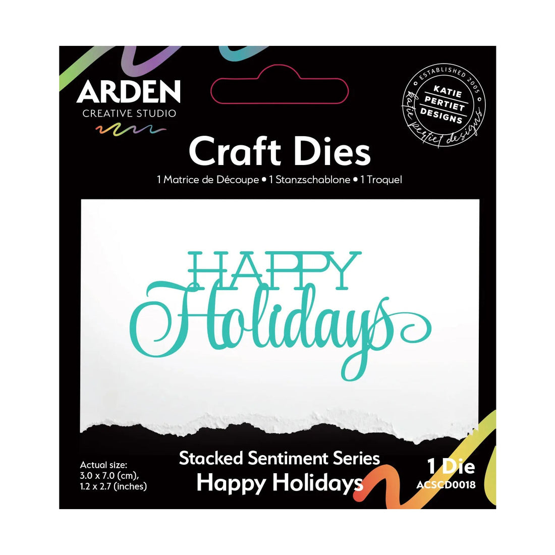 Arden Creative Studio Happy Holidays Craft Die Set