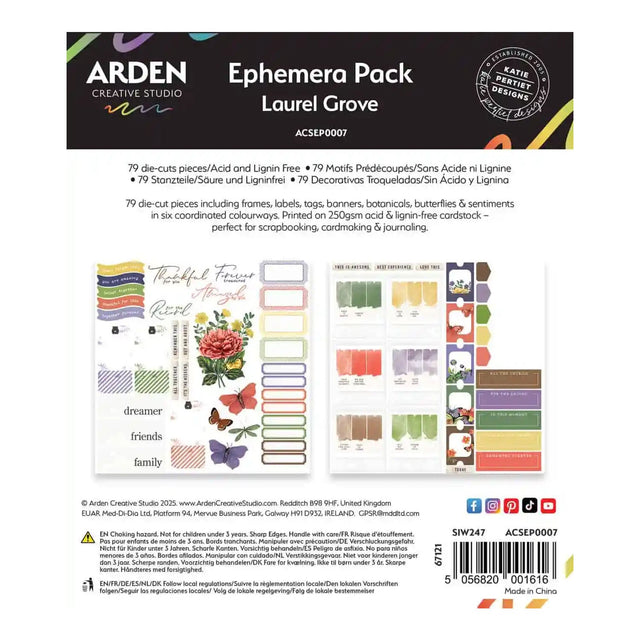 Arden Creative Studio Laurel Grove Ephemera Pack