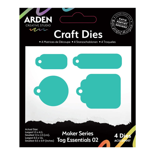 Arden Creative Studio Maker Series - Tag Essentials 02 Craft Die Set