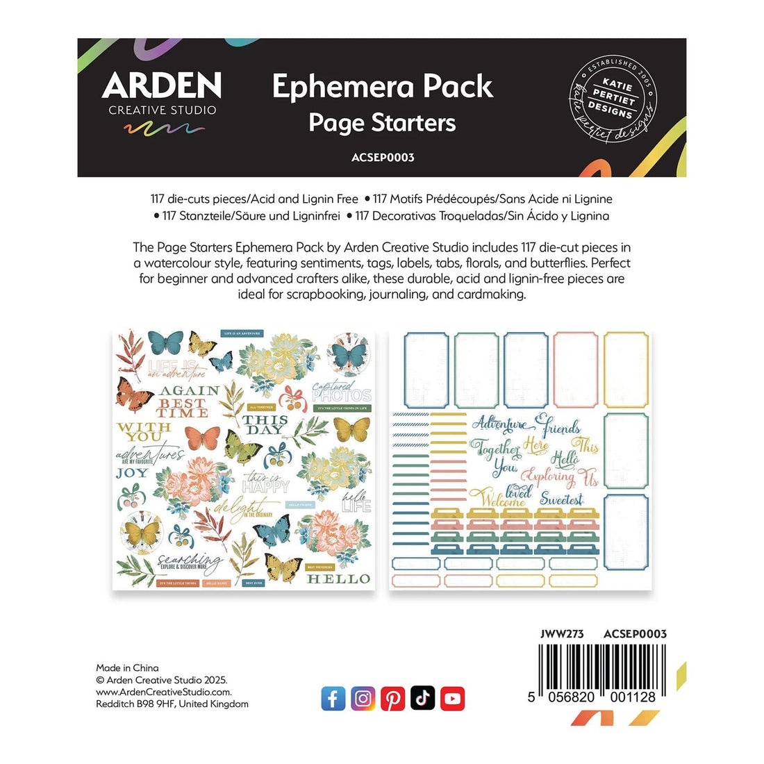 Arden Creative Studio Page Starters Ephemera Pack