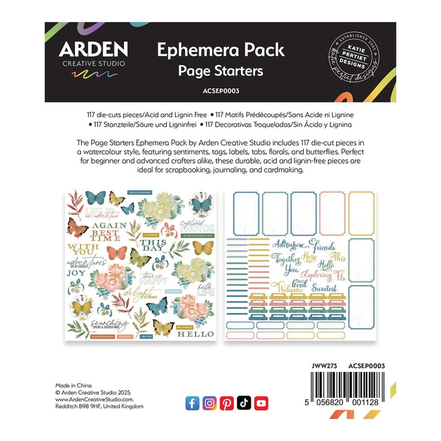 Arden Creative Studio Page Starters Ephemera Pack