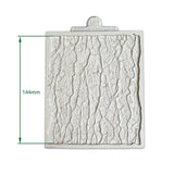 Decorative wall panel with textured pattern and dimensions on a white background