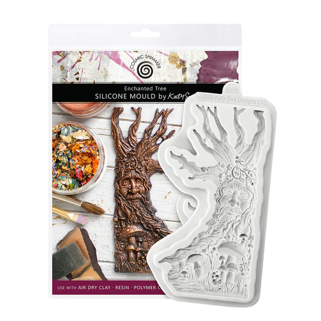 Silicone mould of an enchanted tree design on packaging