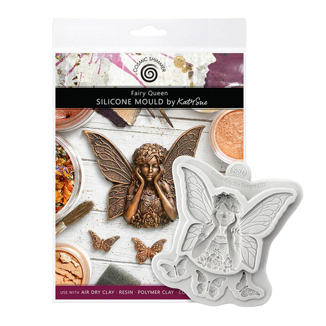 Fairy-themed silicone mold packaging with fairy design on a white background
