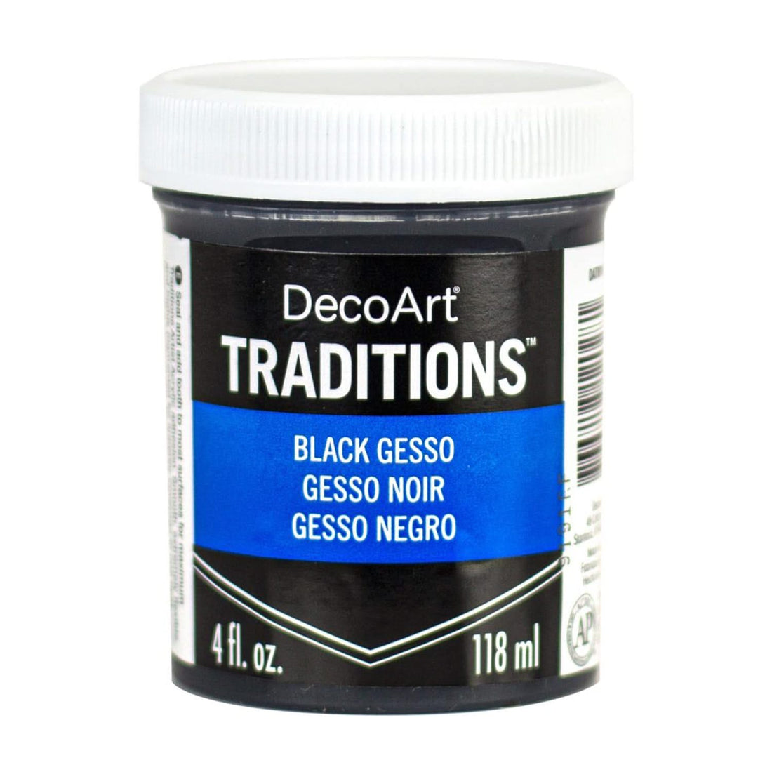Traditions Artist Acrylic Gesso 4oz - Black*