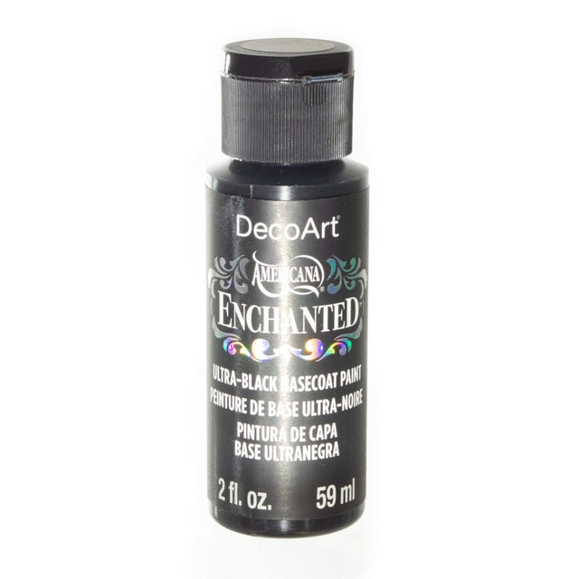 Americana Enchanted Paint 2oz - Ultra Black Basecoat