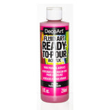 DecoArt FluidArt Ready-To-Pour Acrylic Paint 8oz - Fuchsia*
