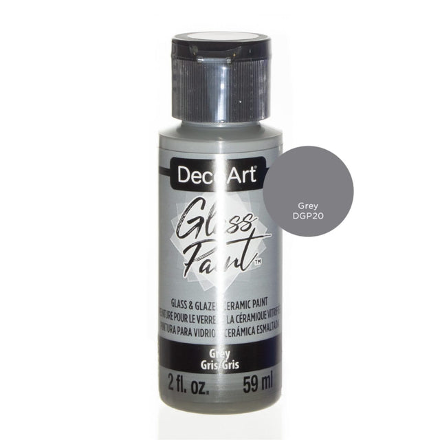 DecoArt Glass Paint 2oz - Grey