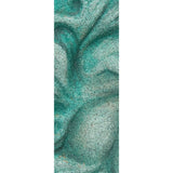 Close-up of textured teal fabric with a white background