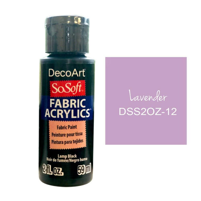Deco Art - SoSoft Fabric Acrylic Paint 2oz - Lavender