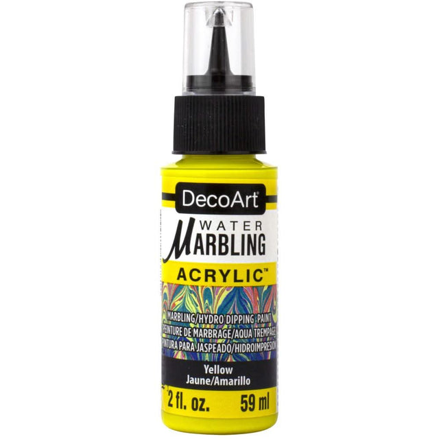 DecoArt Water Marbling Paint 2oz - Yellow*