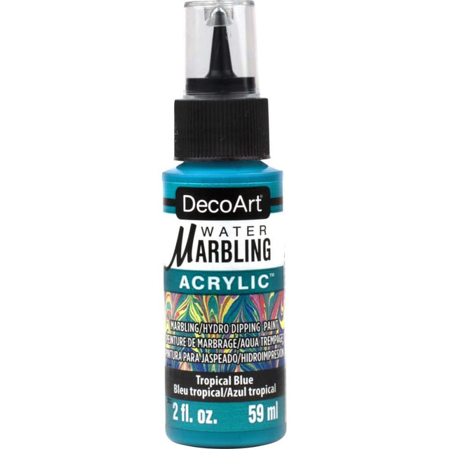 DecoArt Water Marbling Paint 2oz - Tropical Blue*