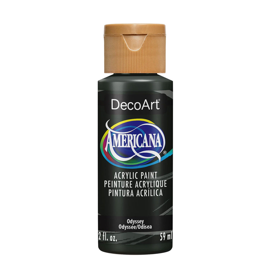 DecoArt Americana acrylic paint bottle on a white background