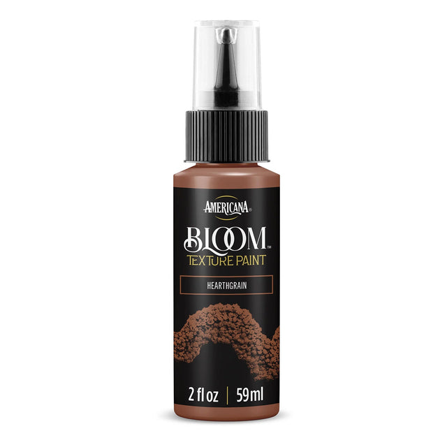 Americana Bloom Texture Paint in Hearthgrain, 2 fl oz (59 ml) spray bottle on a white background.