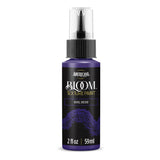 A bottle of Americana BLOOM Texture Paint in the 'Royal Orchid' color, featuring a black label with purple text and a textured orchid pattern, on a white background.