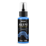 A 2 fl oz bottle of Americana BLOOM Textured Paint in 'Ultramarine Lift' with a black label and blue paint visible at the top and bottom, shown on a white background.