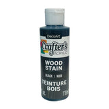 A bottle of DecoArt Crafter's Acrylic Wood Stain in Black.
