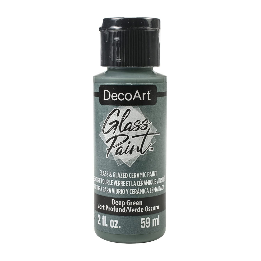 DecoArt Glass Paint 2oz - Deep Green*