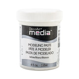 A 4 fl. oz. plastic tub of DecoArt Media modeling paste. 118ml