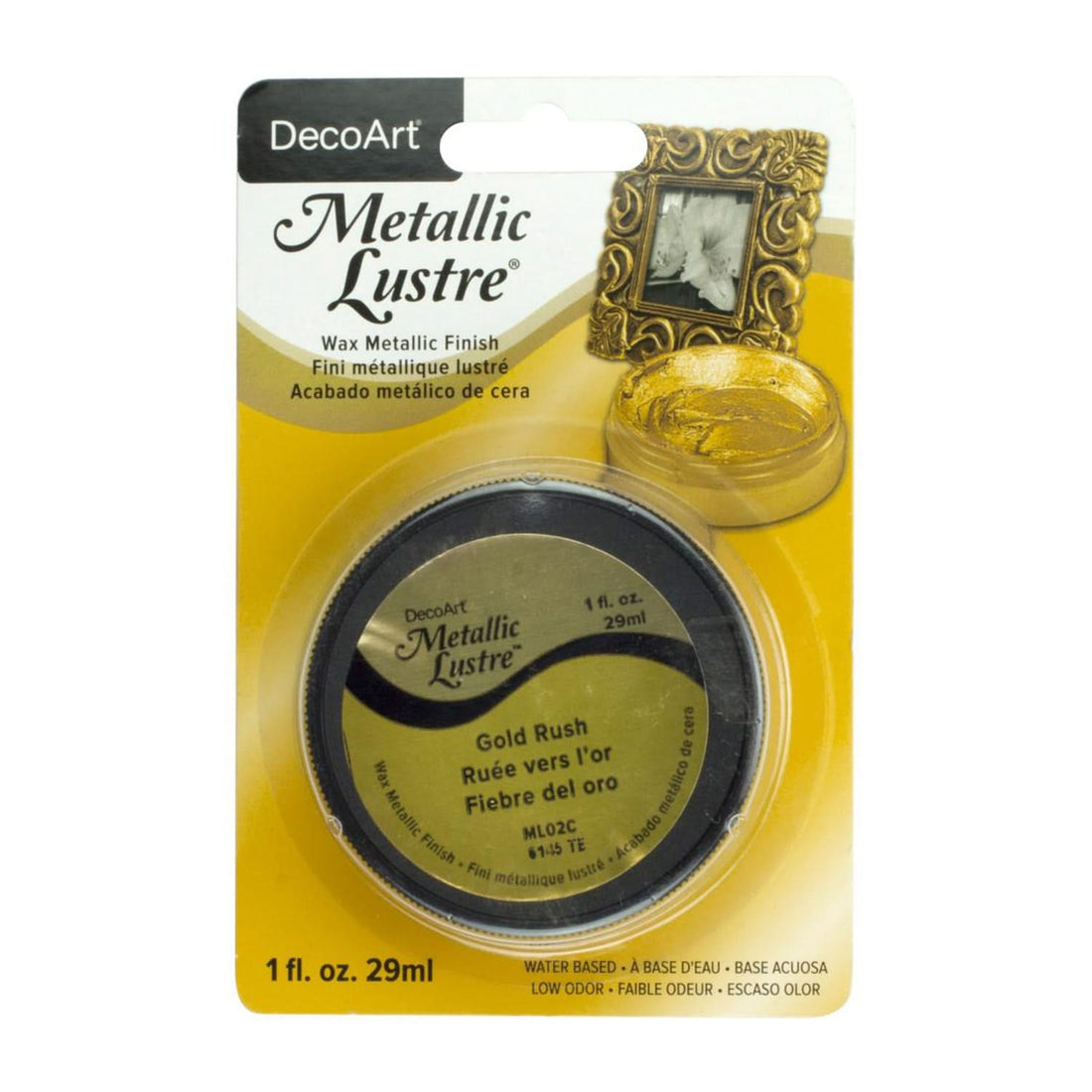 DecoArt - Metallic Lustre Wax Finish 1oz - Gold Rush