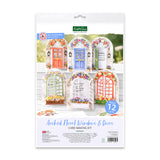 Kathy Davis Arched Floral Windows & Doors card making kit packaging on a white background