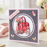 Katy Sue Die Cut Decoupage 3/Pkg - Blush & Bloom Beauty Bag