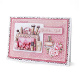 Katy Sue Die Cut Decoupage 3/Pkg - Blush & Bloom Beauty Bag